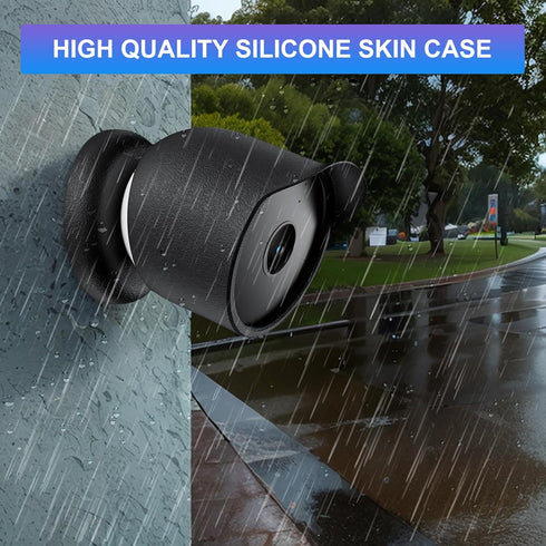 Google Nest Cam Case Cover, Outdoor/Indoor Waterproof & Dustproof Silicone Protective Skin for Google Nest Cam (Black)