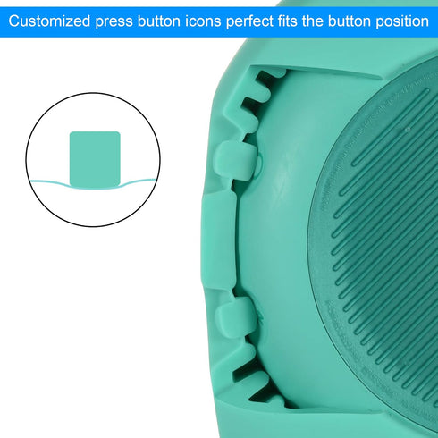 TXEsign Protective Silicone Stand Up Case for JBL Clip 3 Waterproof Portable Bluetooth Speaker (Teal)
