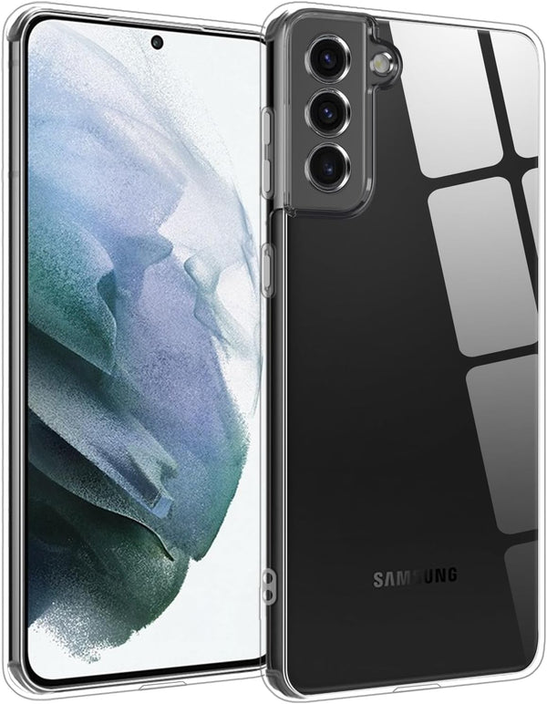 TENOC Samsung Galaxy S21+ Plus 5G Case - Clear Non-Yellowing Protective Bumper Hard Back Cover