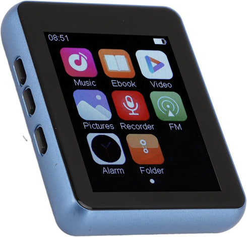 SUNGOOYUE MP3 2.4 Inch BT5.0 128GB Portable Player, Full Touch Screen HiFi Music Player with Speaker and Expandable