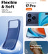 TORRAS 17 2025 17 for iPhone Pro Case Crystal Blue, Ultra-Thin, Upgraded Non-Yellowing, Military-Grade Protection, Slim