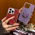 iPhone 15 Pro Max Glitter Bling Case, Pink Sparkle Cover with Ring Stand Holder for 6.7 inch