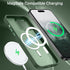 BENTOBEN iPhone 14 Pro Case - Dark Green, Slim Shockproof, Translucent Matte, Compatible with MagSafe, for Men & Women.