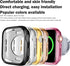 BOTOMALL Compatible with Apple Watch Case 41mm Series 9 (2023) Series 8 Series 7 Soft Flexible TPU Thin Lightweight