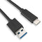 USB3.2 Gen2x1 A to C Cable, USB-A to USB-C, 10Gbps High Speed Data Transfer, USB Charging Cable, 2 meters, Black