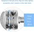 Selens 2 Piece Heavy Duty Swivel Light Stand Adapter, Versatile Head Clamp Mount Accessory with 4, 8, 11, 16mm Mounts
