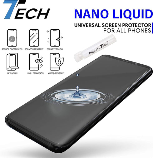 7TECH Phone Scratch Remover & Cracked Repair Liquid Glass Screen Protector - Universal Nano Protection for All Phones,