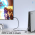 Maqze 8K@30Hz 2.1 4K@144Hz, 0.5m 65W PS5, HDMI to USB-C Adapter, Graphene Cable with PD Charging,HDMI Male to Type-C