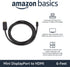 1080p, 6 Amazon Basics Mini DisplayPort to HDMI Cable for MacBook Air/Pro, Gold-Plated Plugs, Foot, Black