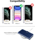 OCASE iPhone 11 Wallet Case, PU Leather Flip with Card Holder, Kickstand, Magnetic Closure, TPU Shockproof (Blue)