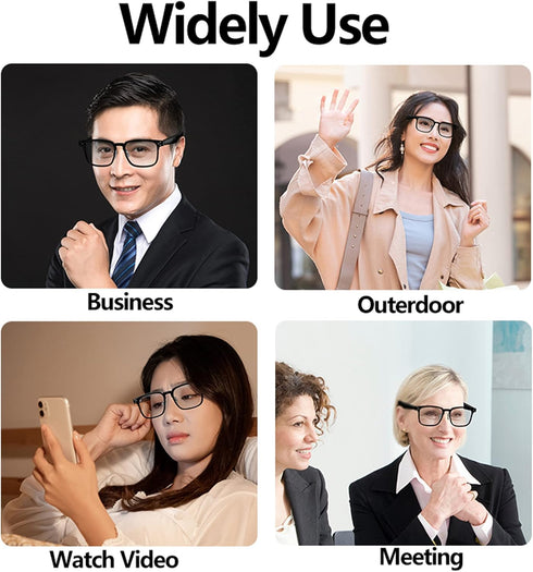 Smart Glasses for Men, Bluetooth Glasses, Audio Glasses, Support Adjust Volume, 6H Working Time, Hands-free Music Call