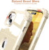 IDweel iPhone 15 Case - Luxury 3-in-1 Shockproof Glitter Yellow Cover with Screen Protector & Sturdy Bumper.
