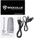 Rockville RockShip 50 Watt Portable Bluetooth Speaker with LED Lights and Radio
