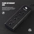 Power Strip 3 Prong Outlet, Slim Black 3 Grounded Outlets, Heavy Duty Extension Cord, No Surge Protector