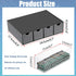 1 Pack 9V, 4-Drawer Common BTSKY Black Acrylic Battery Storage Organizer for AA, AAA, C Batteries, Storage Box Battery