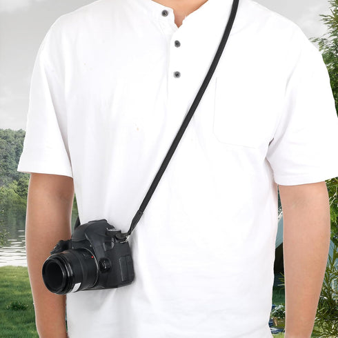 FdcZeyxior 105cm Rope Camera Strap, Camera Neck Strap, Nylon Climbing for Round Hole Interface DSLR SLR Mirrorless