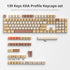 surmen 139 XDA Profile PBT Keycaps, Custom Dye Sublimation with ISO Keys for Mechanical Keyboard (Stamp)