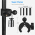Treadmill Tablet iPad Holder Bike Handlebar Mount Clamp for 4-13" Devices, Compatible with Stationary Bikes