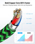 Aioneus 3ft iPhone Charger Cord 3-Pack, MFi Certified Lightning Cable, Fast Charging, Nylon Braided, Compatible with
