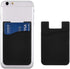 Cell Phone Card Holder for Back of Phone Case, Silicone Stick On Pocket Wallet for iPhone, Android (Black 3 Pack)
