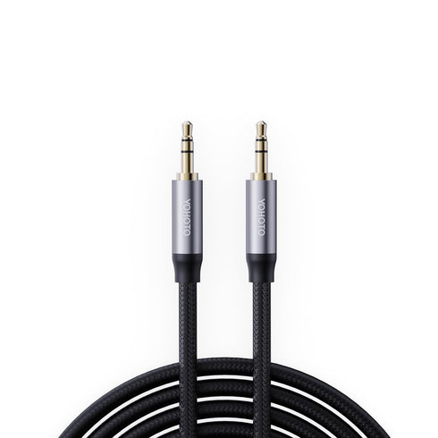 YOHOTO (4FT) AUX3.5mm Audio Cable Nylon Braided Aux Cord Male to Male Stereo