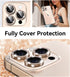 16 16 Matekxy for iPhone Pro/iPhone Pro Max Camera Lens Protector Glitter, Anti-Scratch Bling Ring Cover, Cute Girly