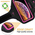 Sweatproof Armband for iPhone 16/15/14/13/12/11/XR, Running Exercise Bag with Card Slot (Pink)
