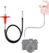 JJC 40cm Red Mechanical Cable Shutter Release, Bulb-Lock Design for Long Exposure, fits Fuji XT1 XT2 XT3 XT4