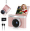 fceoul Kids Camera, 1080P 5MP Digital Camera for Kids with 180 Flip Screen