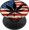 Vintage Marijuana American Pot Leaf Flag Distressed USA Weed - PopSockets Swappable PopGrip