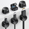 Lamicall 6 Pack Spring Cable Holder Clips, Desk Cable Organizer for Phone Charger, Adjustable Wire Keeper