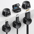 Lamicall 6 Pack Spring Cable Holder Clips, Desk Cable Organizer for Phone Charger, Adjustable Wire Keeper