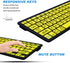 HXMJ-Large Print Mini Bluetooth Keyboard, Compatible with iPad, iPhone, iPod, MacBook for Seniors and Visually Impaired