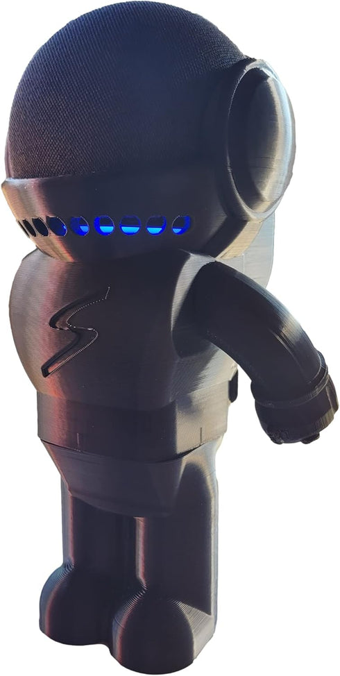 Splin Table Stand Holder for Amazon Alexa Echo Dot (4th & 5th Gen) and Apple HomePod Mini, Astro Hero Style (Black)