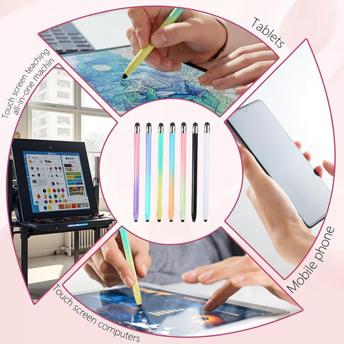 cobee 7 2 1 Pcs Stylus Pens, in Stylus Pen for Touchscreen Universal Tablet Pens High Sensitivity StylusPen with Double