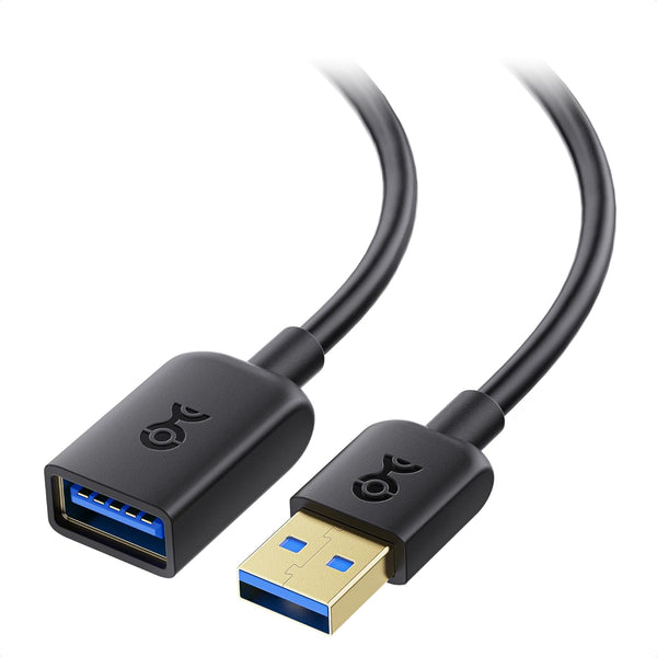 Cable Matters Long USB to USB Extension Cable 10 ft (USB 3.0 Extension Cable) in Black for Webcam, VR Headset, Printer,
