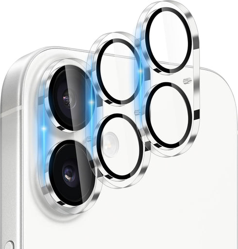 Dengduoduo 3 Pack Camera Lens Protector for iPhone 17, Tempered Glass, Ultra HD,