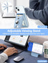 HiWe for Magsafe Wallet Stand, Magnetic Card Holder with Airtag Holder for iPhone 16/15/14/13/12 Series (Sky Blue)
