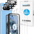 OMOTON 3 Pack Tempered Glass Screen Protector & Camera Lens for Pixel 8 Pro (6.7", 2023) - Fingerprint Compatible,