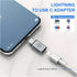 New USB to Type C Adapter, 4 Pack: Type C Female to Micro Male, Lightning Female to Type C Male, USB Male