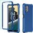 Nokia C300 Case & G100 Case with Screen Protector, Full Body Protection, Shockproof Frosted PC & Soft TPU, Blue.