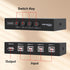 GIASYIEH USB2.0 4 4 1 Printer Sharer Switcher, Port USB B Print Selector Switch Adapter in Out Printer Splitter Hub