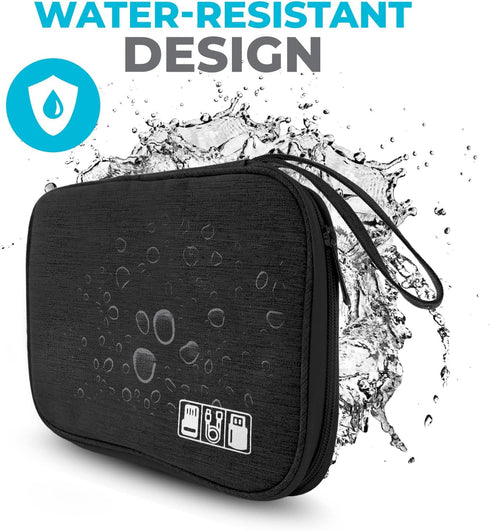 Electronics Charger Organizer - Travel Cable Case for Cords, Chargers, and Tech Accessories