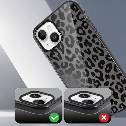 2 Pack Cheetah Cases for iPhone 13/14 (6.1") - Clear Leopard Pattern, Slim Shockproof TPU Cover for Women & Girls.