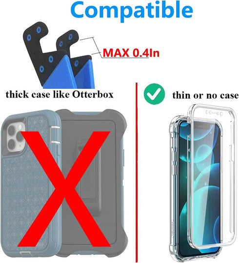 Portable Cell Phone Stand for Desk 4 Pack, Foldable Pocket Travel Mobile Phone Holder, Upgrade Universal V Smartphone Kickstand Mount Compatible with iPhone iPad Tablet Kindle Android