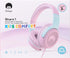 Shop rockpapa Share 1 Kids Headphones: Wired, Microphone, 85dB/94dB Volume Limit, Cute Foldable for School, Travel -