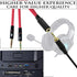 SaiTech IT 3.5 mm Headphone Splitter, 3.5mm to 2 Dual Mic Audio Y Splitter Cable, Smartphone Headset to PC Adapter (2Pk