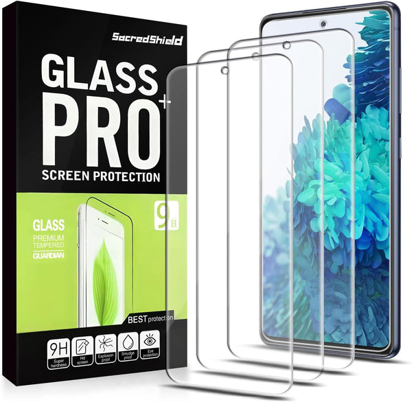 Samsung Galaxy S20 FE 5G Tempered Glass Screen Protector 3-Pack, 9H Hardness, Bubble-Free, Easy Installation