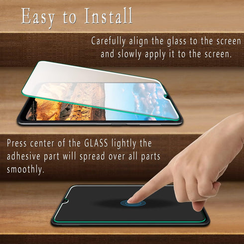HPTech (2 Pack) Tempered Glass for Samsung Galaxy A32 5G | Easy to Install Screen Protector, Bubble Free