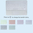 Wireless Bluetooth Keyboard with Touchpad, Portable Ultra Slim 7-Colors Backlit Keyboard, 10 inch Rechargeable for